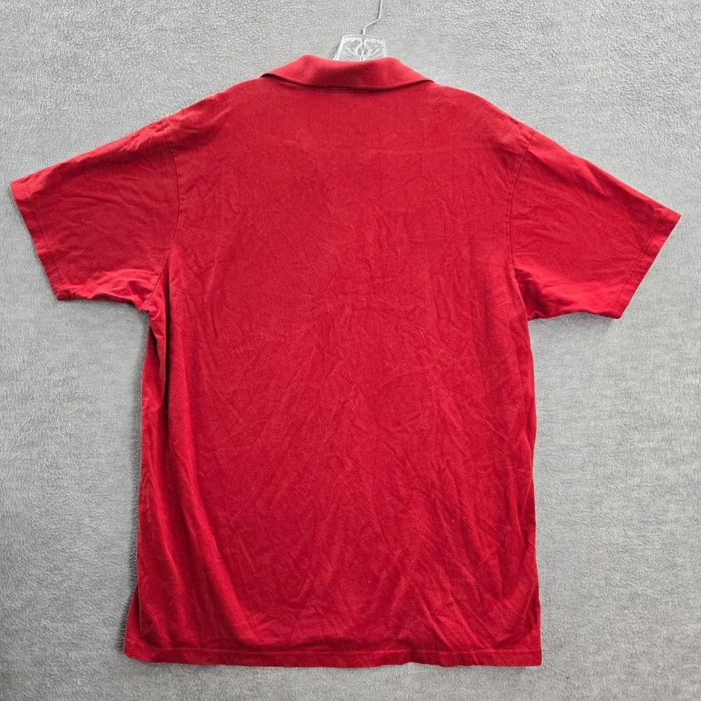 The North Face Men‎ Polo Shirt XL Red Logo Embroidered Short Sleeve Collar